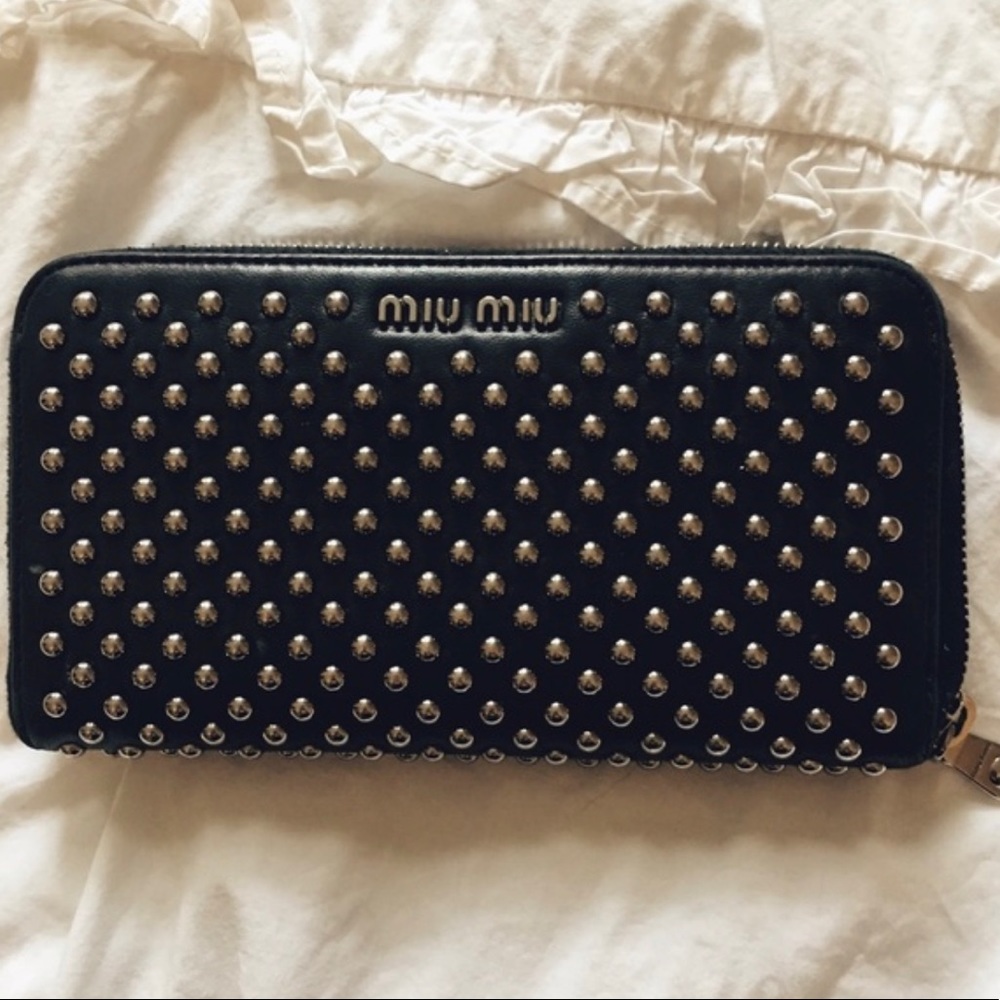 Studded Miu Miu Wallet